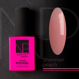 Nartist Polygel Liquid SHiMMER PEACH 15 ml