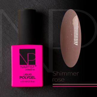 Nartist Polygel Liquid SHiMMER ROSE 15 ml