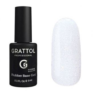 Grattol Rubber Base Glitter 9 мл (02)