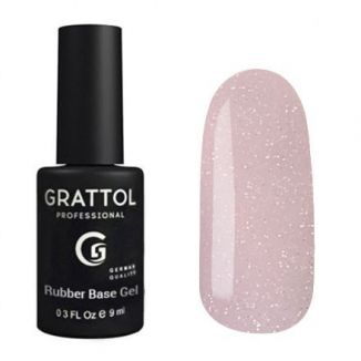 Grattol Rubber Base Glitter 9 мл (05)