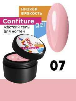 BSG Жёсткий гель Confiture №07 НИЗКАЯ ВЯЗКОСТЬ - Розовый жемчуг  (13 г)