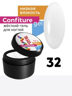 BSG Жёсткий гель Confiture №32 НИЗКАЯ ВЯЗКОСТЬ - Белый (13 г)