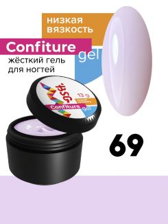 BSG Жёсткий гель Confiture №69 НИЗКАЯ ВЯЗКОСТЬ - Нежно-молочный сиреневый (13 г)