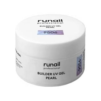 RuNail Моделирующий УФ-гель с жемчужным эффектом BUILDER UV GEL PEARL, 15 г №9506