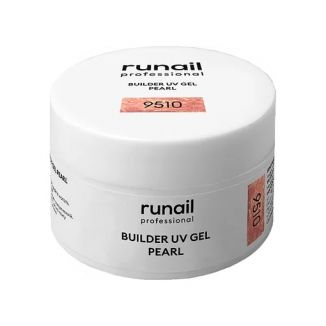 RuNail Моделирующий УФ-гель с жемчужным эффектом BUILDER UV GEL PEARL, 15 г №9510