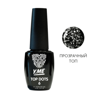 Y.me Top Dots 06 (глянцевый, серебряные шестигранники)