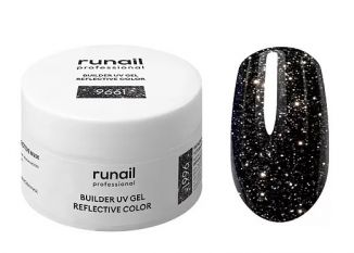 RuNail Моделирующий УФ-гель светоотражающий BUILDER UV GEL REFLECTIVE COLOR, 15г №9661